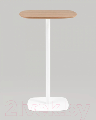 Барный стол Stool Group Form 60x60 / T-005H (светлое дерево/белый)