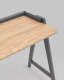 Миниатюра изображения товара Письменный стол Stool Group Pyramid 118x53 / T-002-P (светлое дерево/серый)
