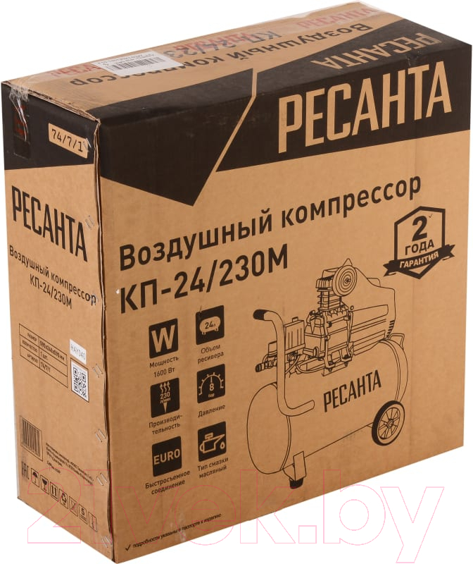 Воздушный компрессор Ресанта КП-24/230М