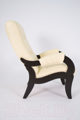 Изображение товара Кресло мягкое Glider Аоста (светло-бежевый/венге)