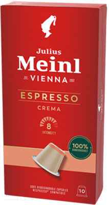 Кофе в капсулах Julius Meinl Inspresso Biodegradable Espresso Crema (10шт)