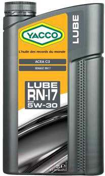 Моторное масло Yacco Lube RN17 5W30 (2л)