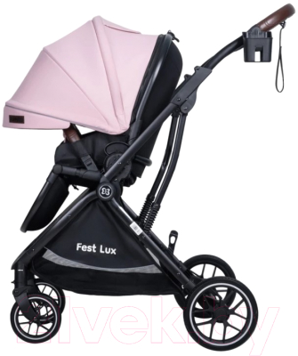 Детская прогулочная коляска Farfello Fest Lux / FL-2 (розовый)