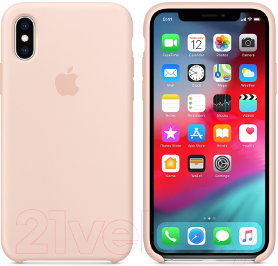 Чехол-накладка Apple Silicone Case для iPhone XS Pink Sand / MTF82