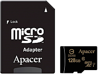 Карта памяти Apacer microSDHC (Class 10) 128GB + адаптер (AP128GMCSX10U1-R) - 