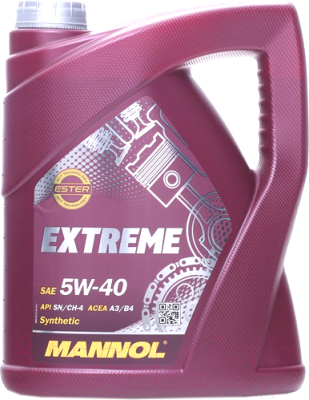 Моторное масло Mannol Extreme 5W40 SN/CH-4 / MN7915-5 (5л)