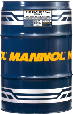 Моторное масло Mannol TS-7 UHPD Blue 10W40 E6 API CJ-4 / MN7107-DR (208л)