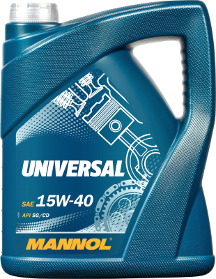 Моторное масло Mannol Universal 15W40 SG/CD / MN7405-5 (5л)
