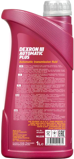 Трансмиссионное масло Mannol ATF Dexron III / MN8206-1 (1л) — фото 2