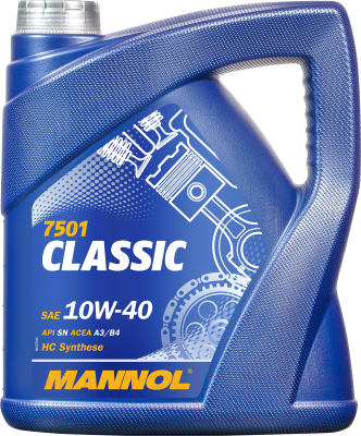 Моторное масло Mannol Classic 10W40 SN/CH-4 / MN7501-4 (4л)