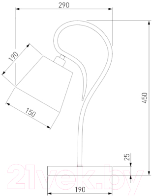 Прикроватная лампа Евросвет Lilly 01047/1 (античная бронза)