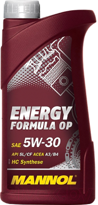 Моторное масло Mannol Energy Formula OP 5W30 API SL/CF / MN7912-1 (1л)