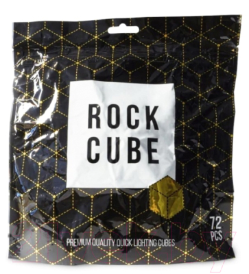 Изображение товара Уголь для кальяна ROCK CUBE Быстровоспламеняющийся / AHR02607 (72шт)