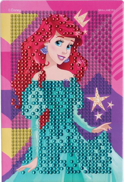 Набор алмазной вышивки Disney Самая милая. Принцессы. Ариель / 5013015