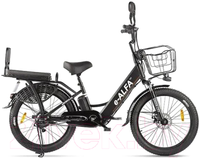 Электровелосипед Green City e-ALFA Fat (черный)