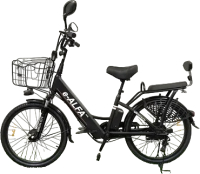 Электровелосипед Green City E-ALFA new (черный) - 