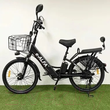 Электровелосипед Green City E-ALFA new (черный)