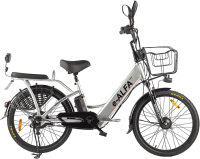 Электровелосипед Green City e-ALFA New (серебристый) - 