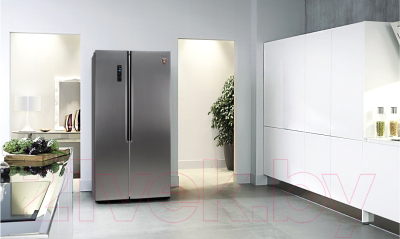 Изображение товара Холодильник с морозильником Weissgauff WSBS 500 NFX Inverter