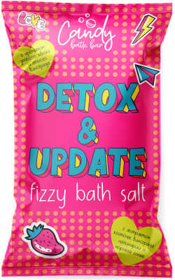 Соль для ванны Лаборатория Катрин Candy Bath Bar Detox & Update Шипучая (100г)