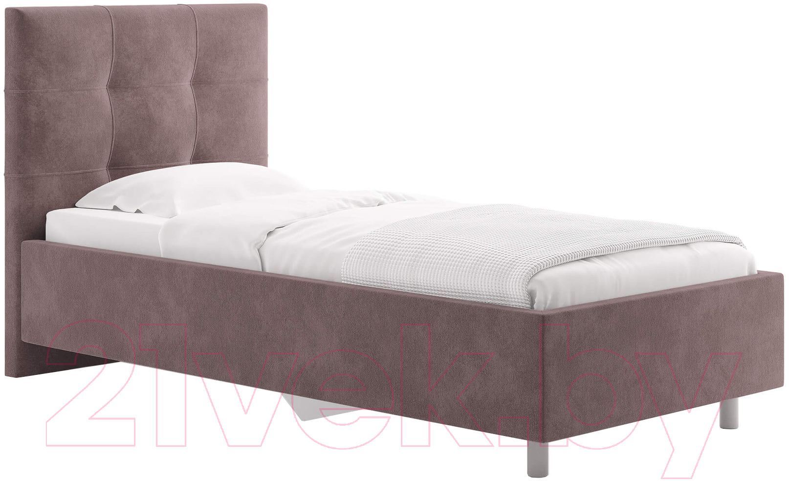 Каркас кровати Сонум Caprice 90x200 (микровелюр кофе) — фото 1