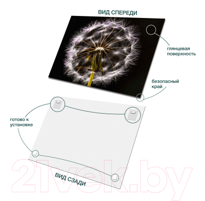 Картина на стекле Stamprint Одуванчик AR015 (70x100)