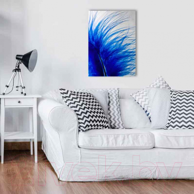 Картина на стекле Stamprint Синее перо AR024 (70x50)