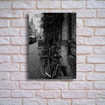 Картина на стекле Stamprint Велосипед у стены ST003 (70x50)