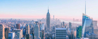 Картина на стекле Stamprint Панорама Нью-Йорка ST004 (50x125) - 