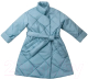 Пальто детское Amarobaby Trendy / AB-OD22-TRENDY29/19-116 (голубой, р.116-122) - 