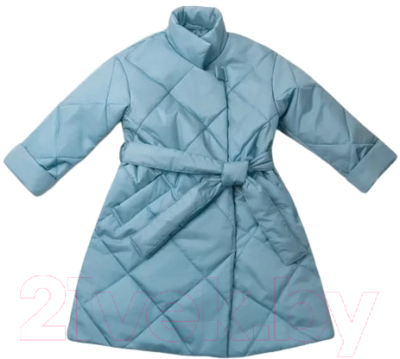 Пальто детское Amarobaby Trendy / AB-OD22-TRENDY29/19-134 (голубой, р.134-140)