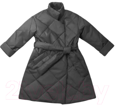 Пальто детское Amarobaby Trendy / AB-OD22-TRENDY29/10-116 (графит, р.116-122)