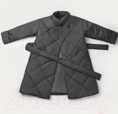 Пальто детское Amarobaby Trendy / AB-OD22-TRENDY29/10-116 (графит, р.116-122)