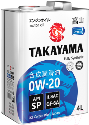 Моторное масло Takayama 0W20 GF-6А SP / 605141 (4л)