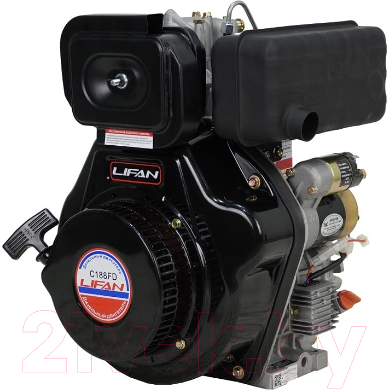 Двигатель дизельный Lifan Diesel 188FD 6А Конусный вал