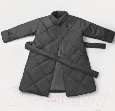 Пальто детское Amarobaby Trendy / AB-OD22-TRENDY29/10-134 (графит, р.134-140)