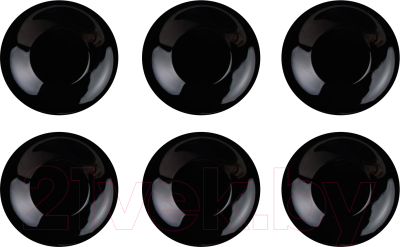 Набор тарелок Arya Globe / 8680943223982 (6шт, черный)