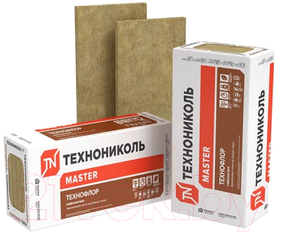 Изображение товара Минеральная вата Технониколь Технофлор Стандарт 1200x600x30 (8шт, упаковка)