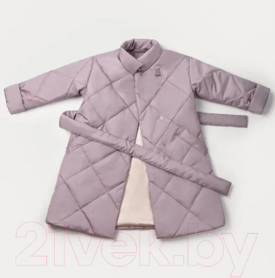 Пальто детское Amarobaby Trendy / AB-OD22-TRENDY29/27-116 (пудровый, р.116-122)