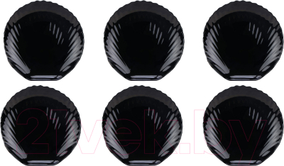 Набор тарелок Arya Shell / 8680943224163 (6шт, черный)