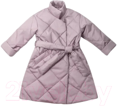 Пальто детское Amarobaby Trendy / AB-OD22-TRENDY29/27-140 (пудровый, р.140-146)