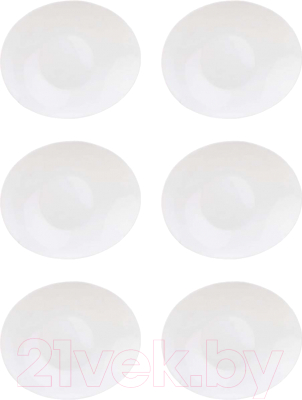 Набор тарелок Arya Ellipse / 8680943224071 (6шт, белый)