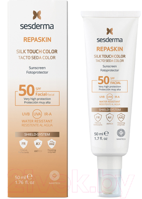 Крем солнцезащитный Sesderma Repaskin Silk Touch Colour С нежностью шелка SPF50 (50мл)