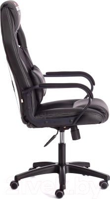 Кресло геймерское Tetchair Driver кожзам/ткань (черный/черный)