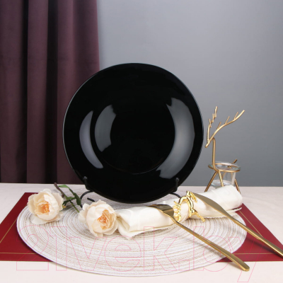 Набор тарелок Arya Globe / 8680943223968 (6шт, черный)
