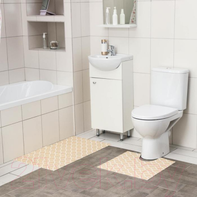 Набор ковриков для ванной и туалета Вилина 6833 V25BG (50x52, 50x85, 2шт)