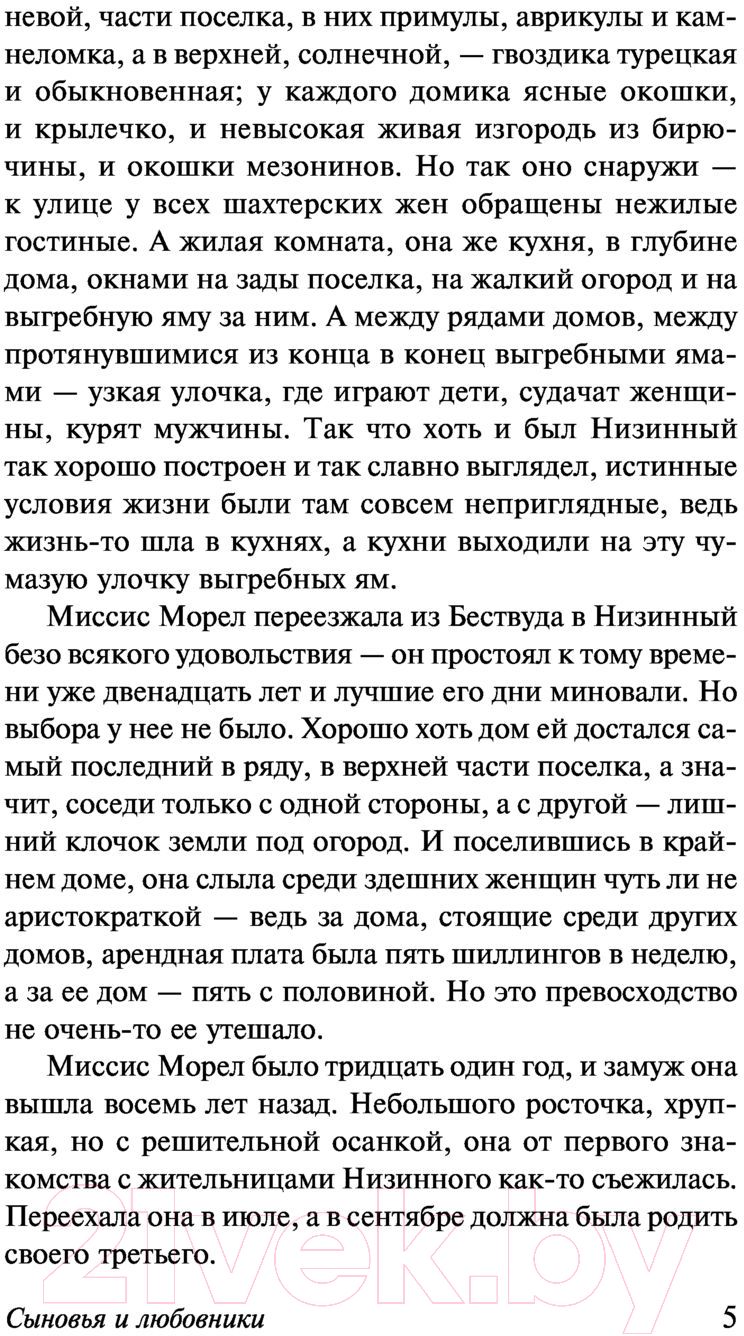 Художественная книга АСТ Сыновья и любовники (Лоуренс Д.Г.) — фото 6