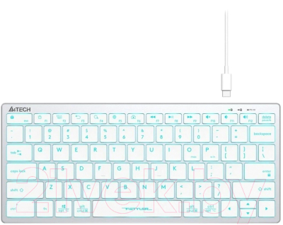 Клавиатура A4Tech Fstyler FX61 (белый)