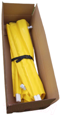 Бочка пластиковая АС-инженеринг ПВХ с фитингами краном и крышкой 88x68см (300л, желтый)