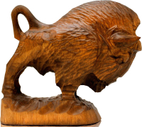 Статуэтка Брестская Фабрика Сувениров Зубр / bison105_bn (коричневый) - 